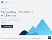 Tablet Screenshot of peaksandpies.com